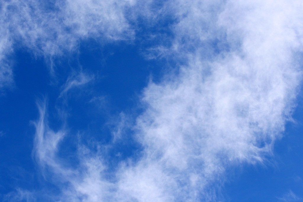 Cirrus clouds are wispy and feathery and indicate fair weather