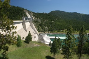 The profile of Libby Dam is a right triangle.