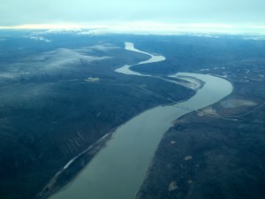 The only bridge that crosses the Yukon River in Alaska