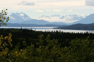 Llewellyn Glacier and Atlin Lake--the headwaters of the Yukon River