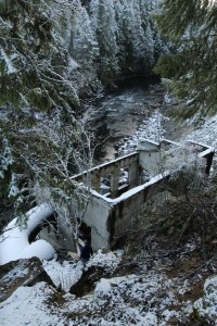 The abandoned power plant just below Eileen Dam