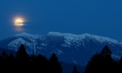 Full moon rising