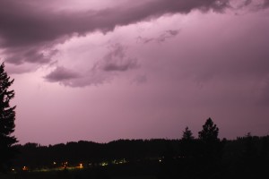 Lighting can illuminate clouds during an approaching storm. Don’t wait to see the lightning bolt or hear thunder until you seek shelter. If the storm cloud is within six miles, you are in a high danger zone. 