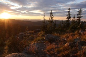 Sunset from Shorty Peak lookout