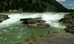 Kootenai Falls near Troy, Montana on the Kootenai River